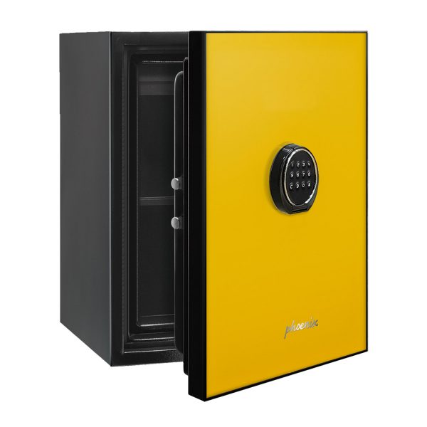 Phoenix Spectrum LS6001EY Coffre fort de Luxe avec panneau de porte jaune et serrure électronique